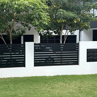 Clôture d'intimité extérieure moderne en alliage d'aluminium blanc avec design découpé au laser, revêtement poudré, antirouille, écologique pour piscine et balcon
