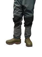LYWISH Combinaison de pêche respirante 100% tissu japonais, imperméable, avec fermeture éclair sur la poitrine et bottes Thinsulate 1200g pour la chasse au canard