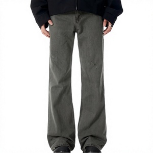 <span class=keywords><strong>YOFA</strong></span> Maßgeschneiderte Hochwertige Herren Baggy Jeans Locker Sitzend Vintage Baumwolle Denim Waschbar Weites Bein Raw Selvedge Herbst Sommer - Product Image 4