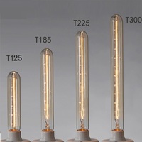 Produits chinois, ampoules à tube vintage T30 de 185 mm et 300 mm, ampoules à incandescence de style Edison, ampoules à filament de 25 W, 40 W, 60 W