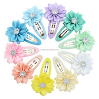 Accessoires cheveux BB épingles à cheveux filles coloré tissu fleur pinces à cheveux pour enfants