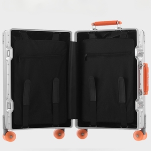 <span class=keywords><strong>Valigia</strong></span> Trolley di Lusso in Alluminio con Ruote Girevoli e Serratura TSA, Guscio Rigido, 28 Pollici, Grande Formato - Product Image 5