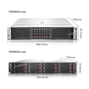 เซิร์ฟเวอร์แร็ค 2U รุ่นใหม่ R4900G3 R4950G5 พร้อม GPU สำหรับเครื่องเสมือน 128-Core และสวิตช์เครือข่ายสำหรับการประมวลผล - Product Image 3