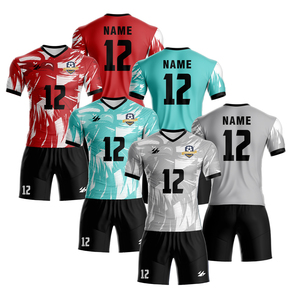 2025 Chất lượng cao bóng đá Jersey polyester thoáng khí đồng phục tùy chỉnh thăng hoa in ấn kỹ thuật số Nhà Máy Bán SỈ MAY - Product Image 1
