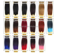Lot de 4 mèches synthétiques pré-étirées de 52 pouces pour tresses au crochet, ignifuges et faciles à tresser