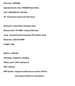 Montre connectée de santé MT300, écran AMOLED 1,43 pouces, appels Bluetooth, surveillance de la fréquence cardiaque et de la température, batterie 440 mAh, montre intelligente sportive 2026 - Product Image 4