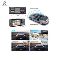Caméra de tableau de bord 4K Caméra de voiture 3 canaux Azdomes Viofos Rétroviseur avant et arrière Caméra de tableau de bord à vision nocturne 4K