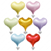 Ballons en feuille métallique en forme de cœur en gros - Décorations de fête pour la Saint-Valentin, les anniversaires, la fête des mères, Halloween (22 pouces)