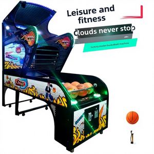 Machine de basket-ball de luxe en métal pour deux joueurs, pour adultes, équipement d'arcade à monnayeur pour usage en rue/salle de jeux, compétition en réseau de haute performance - Product Image 1