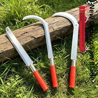 Faucille agricole en acier à haute teneur en carbone, outil manuel de ferme, épaisseur de lame 2,0 mm, manche en plastique pour usage industriel/DIY, désherbage