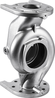Corps de pompe en acier inoxydable moulé CF8 CF8M, fabrication OEM, usinage personnalisé DN25-DN300, traitement de surface personnalisable