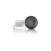 Bocaux en verre ronds personnalisés, résistants aux enfants, pour herbes, 5 ml, 7 ml, 9 ml, emballage de concentrés en verre avec couvercles en plastique