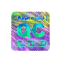 Desain gratis disesuaikan stiker hologram 3d dibuat sesuai pesanan stiker hologram laser kustom