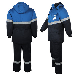 Combinaison de travail pour hommes Xk-25-17456 en coton et acrylique, imperméable, ignifuge, antistatique, résistante au froid - Product Image 2
