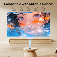 YDH-CD200 PRO 2025 Nouveau AllwinnerH713 800 Lumens 4K Projecteur Android 11 360 ° Rotation Grande Roue Auto Focus Projecteur Portable