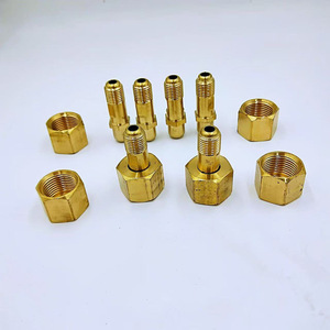 Raccord en laiton avec écrou hexagonal pour adaptateur de bouteille d'oxygène W055 15 4 Cuivre - Product Image 4