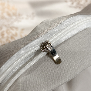 럭셔리 코튼 4 피스 코튼 솔리드 컬러 자카드 이불 커버 세트 프리미엄 선물 시트 침구 이불 커버 세트 - Product Image 4