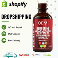 Agent Fournisseur de Produits de Compléments Alimentaires en Dropshipping : Gouttes Liquides de Berbérine, Cannelle de Ceylan, Chrome pour le Soutien Glycémique et la Détoxification