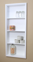 Wiselink marbre synthétique Calacatta Pierre artificielle lit de savon de douche mural & niche de bain