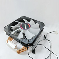 Refroidisseur CPU ARGB Noir 130mm en Gros, 4 Caloducs, Ventilateur PWM Silencieux, Dissipateur Thermique pour PC Gaming Intel LGA1700 1200 AMD AM5 AM4