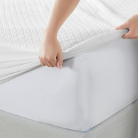 Protège-matelas rafraîchissant AOSEN imperméable en bambou, respirant et silencieux, avec élastique au bas