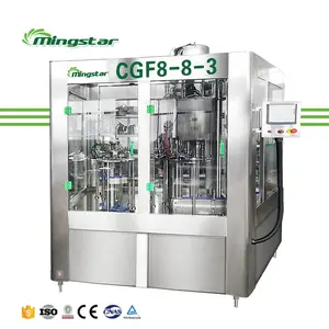 Mingstar CGF8-8-3 automatic bottle filling and capping machine liquid filling machine mini bottled water making machine