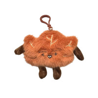 Porte-clés en peluche feuille d'érable Wutong Automne Doré, pendentif mignon petite poupée Tongtong Yiwu 5-7 ans