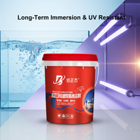 Membrane liquide élastomère résistante aux UV, revêtement imperméable en caoutchouc de silicone pour toits, piscines, surfaces métalliques