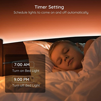 Nouveau modèle Alexa Google Tuya 5050 12V Flexible RGB TV rétro-éclairage kit Smart WIFI led bande lumineuse