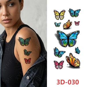 Tatuaggi Temporanei Personalizzati a Farfalla per Donne e Ragazze, Impermeabili, di Lunga Durata, Alta Qualità, Sexy e Colorati - Product Image 4