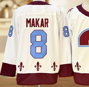 Maillot de hockey sur glace Colorado Avalanche imprimé sur mesure pour hommes # 8 Cale Makar # 29 Nathan Mackinnon # 92 Gabriel Landeskog 100% Polyester - Product Image 2