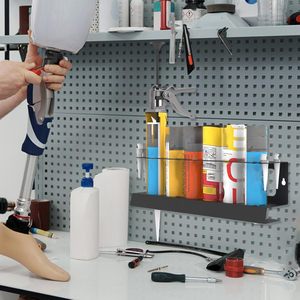 Support mural pour tube <span class=keywords><strong>de</strong></span> mastic, organisateur <span class=keywords><strong>de</strong></span> rangement en métal pour tube <span class=keywords><strong>de</strong></span> mastic et pistolet pour <span class=keywords><strong>garage</strong></span> et espace <span class=keywords><strong>de</strong></span> travail - Product Image 2