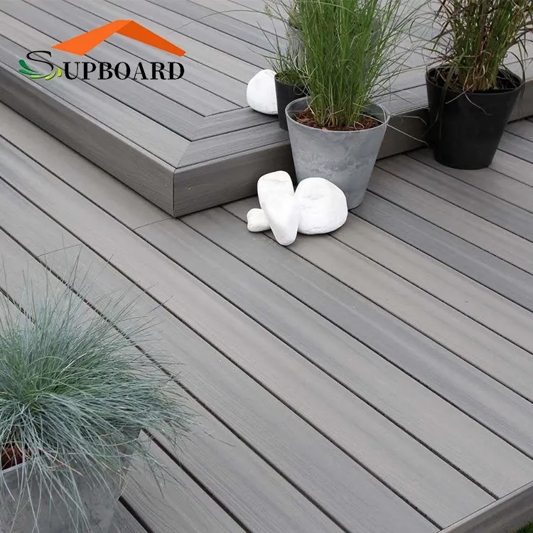 Foshan Wpc Outdoor Deck Tiles Tablero de clips verticales