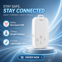 Rastreador GPS 4G con Botón SOS y Voz Bidireccional para Niños, Estudiantes y Personas Mayores - Posicionamiento Wi-Fi/GLONASS/GPS/LBS, Resistente al Agua IP65, Control por Aplicación