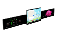 Asvegen Écran Triple Universel 13,1"+12,3" pour Autoradio Android Vietnam Tram LIMO 2.5K+2.5K Qualcomm 8 cœurs CarPlay GPS DSP