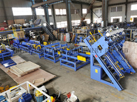 Machine de fabrication de palettes en bois entièrement automatique, machine de fabrication de palettes à haute efficacité, prix de la machine de fabrication de palettes