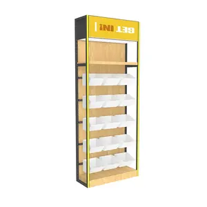 Economical grocery items, convenience store equipment used in supermarkets and shopping malls, double-sided snack shelves can be