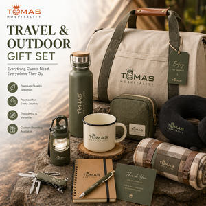 Practical Outdoor & Travel Gift Set With Tumbler <b>Lantern</b> Mug Water Bottle Travel Bag Notebook And Neck Pillow For Corporate Item - Product Image 1