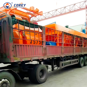 Centrale à béton entièrement automatique Corey Hzs35, centrale à béton pré-mélangée, mini centrale à béton à haute efficacité, pompe, moteur, boîte de vitesses, roulement - Product Image 1