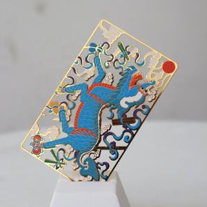 Venta caliente logotipo personalizado oro Metal monstruo naipes Metal campo Centro dibujos animados <span class=keywords><strong>Booster</strong></span> juego de comercio tarjetas de impresión - Product Image 6