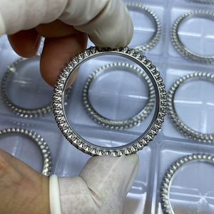 Viền Đồng Hồ 41Mm Làm Theo Yêu Cầu Viền Đồng Hồ Dát Toàn Bộ Kim Cương Bằng Thép Không Gỉ CNC Phụ Tùng Đồng Hồ - Product Image 4