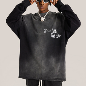 Sudadera con Cuello Redondo y Logotipo Personalizado, Tallas Grandes, Corte Regular para Hombre, 100% Algodón - Product Image 1