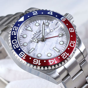 Montre MINUTETIME NH34, montre mécanique automatique, cadran NH34, étanche 10 bars/100 mètres, montre-bracelet en acier rose doré de luxe pour hommes - Product Image 5