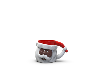Tasse à café en céramique 3D personnalisée de haute qualité, cadeau de Noël amusant, motif <span class=keywords><strong>homme</strong></span> <span class=keywords><strong>africain</strong></span> à cou torsadé, Père Noël attrape-chapeau - Product Image 2