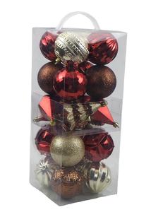 ลูกบอลแขวนประดับต้นคริสต์มาสกันแตกสำหรับตกแต่งคริสต์มาส22ct - Product Image 5