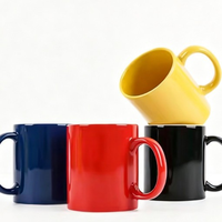 Mug en céramique personnalisé avec logo par sublimation, revêtement émaillé, tasse à café promotionnelle, cadeau d'ouverture d'entreprise, mug publicitaire de marque