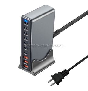 High Quality Multi-Function Charger Pd Adapter 3 USB+7 Type-c 10 Ports Desktop Charger Station for Phone Tablet and Laptop - Product Image 2