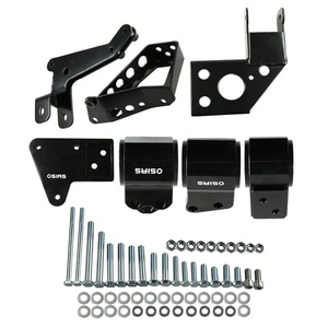 Soporte de Motor Negro para <span class=keywords><strong>Honda</strong></span> Civic Serie K, para Autos con Conversión K de 1992-95, Compatible con Modelos K24 <span class=keywords><strong>K20</strong></span> 62A (1992-95) <span class=keywords><strong>EG</strong></span> <span class=keywords><strong>K20</strong></span> K24 - Product Image 1