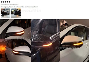 Hot Side Wing LED Clignotants dynamiques Nouveaux clignotants séquentiels pour Toyota 4Runner RAV4 XA40 Noah R80 Répéteur - Product Image 5