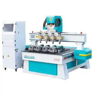 Bốn quay đa đầu 4 trục 3D cứu trợ CNC khắc gỗ CNC Router